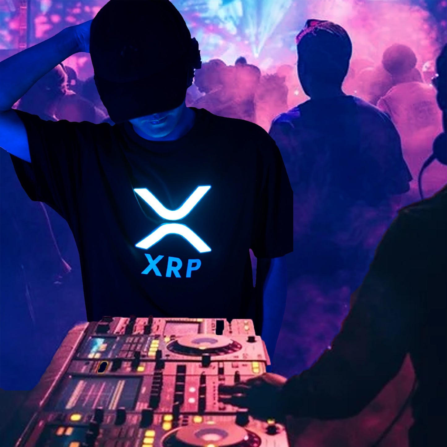 XRP Crypto LED Rave Shirt
