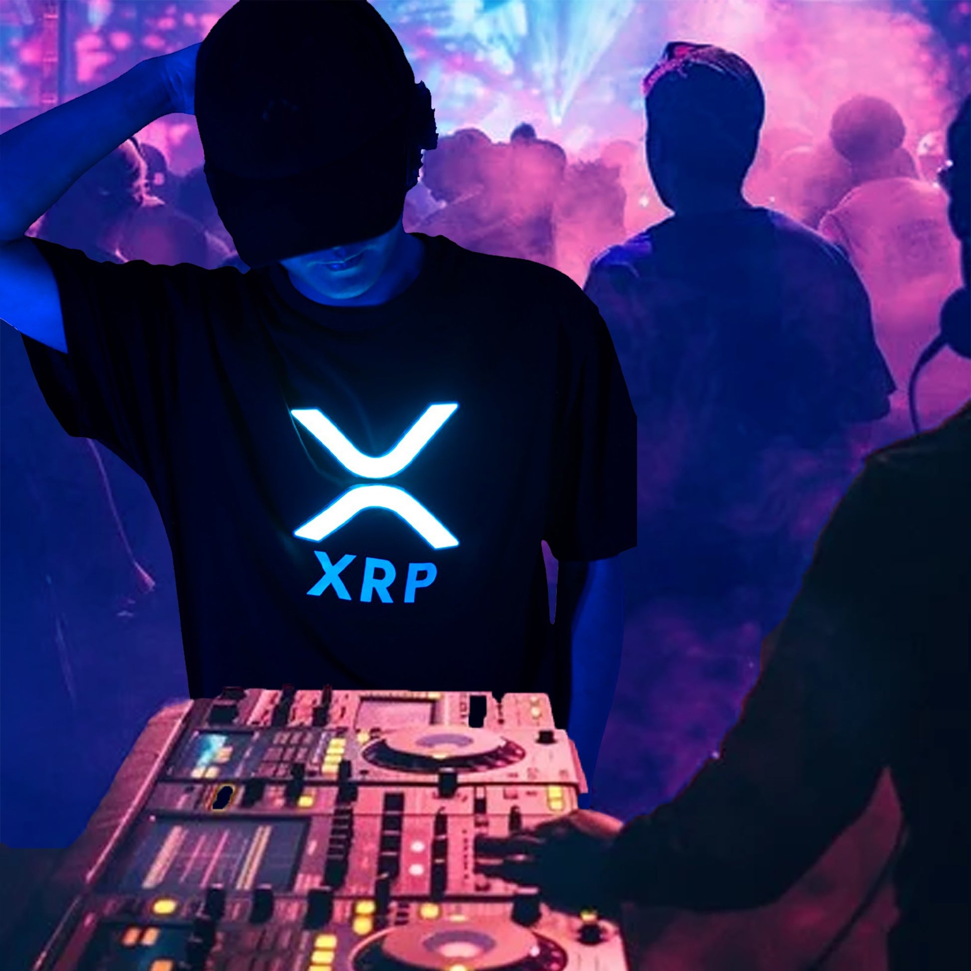 XRP Crypto LED Rave Shirt